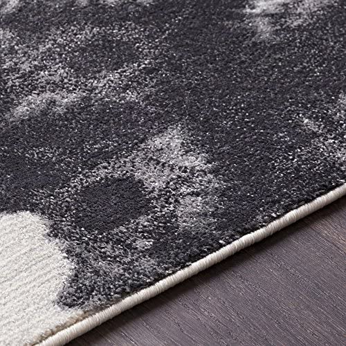 Lola Black and Light Gray Modern Area Rug 2&#39;2&quot; x 3&#39; - The Finished Room