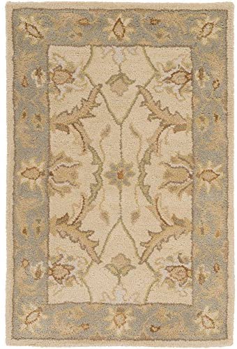 Surya Clifton CLF-1014 Classic Hand Tufted 100% Wool Parchment 9&#39; x 13&#39; Traditional Area Rug - The Finished Room