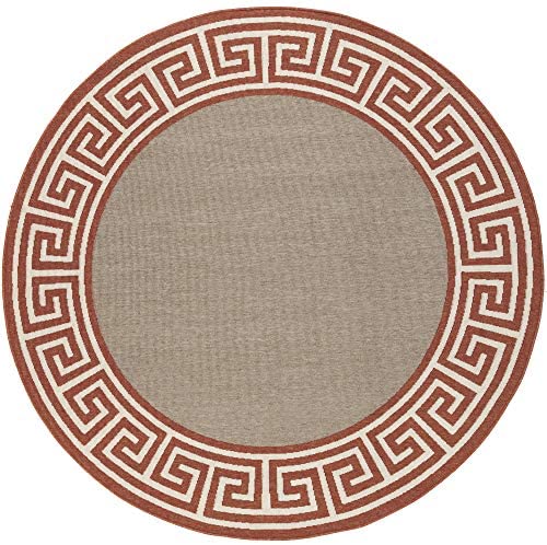 Artistic Weavers Machine Made Casual Area Rug, 5-Feet 3-Inch, Rust/Taupe/Beige - The Finished Room