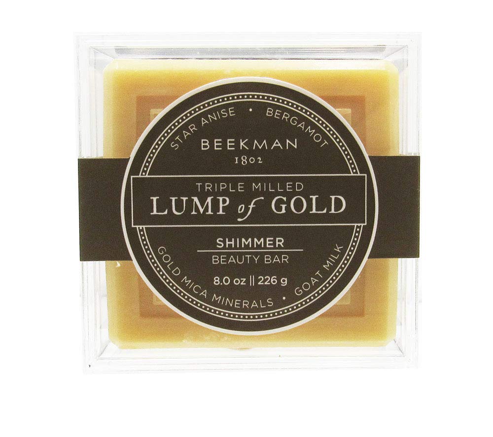 Beekman 1802 LUMP OF GOLD GOAT MILK Shimmer Beauty Bar - 8 Ounces - The Finished Room