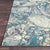 Kerry Gray, Blue and Green Modern Area Rug 2'2" x 3' - The Finished Room