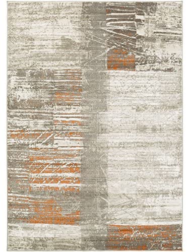 Albertha Gray Modern Area Rug 5&#39;2&quot; x 7&#39;6&quot; - The Finished Room