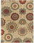 Surya Arabesque ABS-3015 Machine Made Polypropylene Floral and Paisley Area Rug, 7-Feet 10-Inch by 9-Feet 10-Inch - The Finished Room