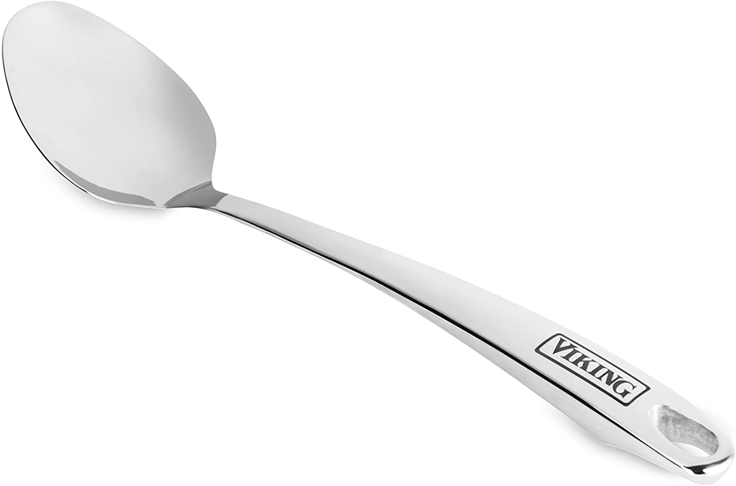Viking Stainless Steel Solid Spoon with Stay Cool Handle - The Finished Room