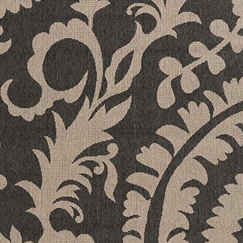 Alysia Gray and beige Indoor / Outdoor Area Rug 7&#39;6&quot; x 10&#39;9&quot; - The Finished Room