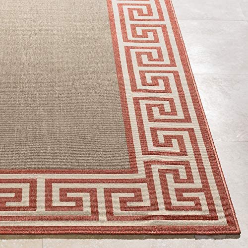 Artistic Weavers Machine Made Casual Area Rug, 8-Feet 9-Inch by 12-Feet 9-Inch, Rust/Taupe/Beige - The Finished Room