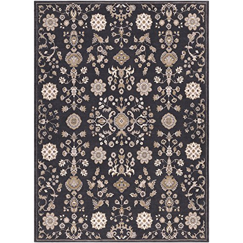 Surya Andromeda Area Rug, 8&#39; x 11&#39;, Gray, Neutral - The Finished Room
