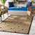 Serrano Brown and Beige Indoor / Outdoor Area Rug 7'10" x 10'8 - The Finished Room