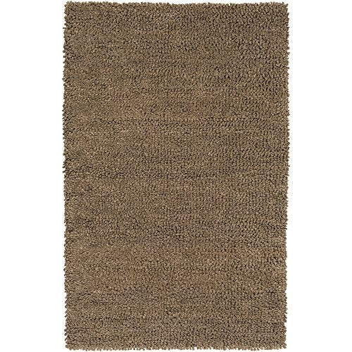 Surya Aros AROS-2 Shag Hand Woven 100% New Zealand Felted Wool Winter White 2&#39; x 3&#39; Accent Rug - The Finished Room