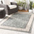 Rhoda Taupe and Brown Indoor / Outdoor Area Rug 8'9" Square - The Finished Room