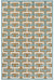 Whitaker Beige and Blue Indoor / Outdoor Area Rug 5' x 7'6 - The Finished Room
