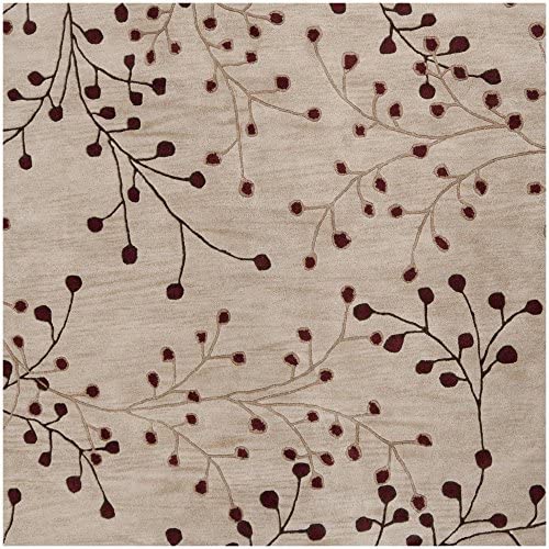 Surya Athena Hand Tufted Transitional Square Rug, 8-Feet, Cream - The Finished Room