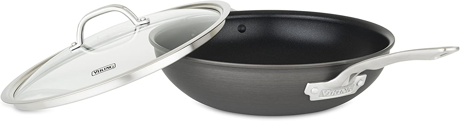 Viking Culinary 40051-0725 Hard Anodized Nonstick Chef's Pan, 12 Inch - The Finished Room