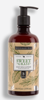 Beekman 1802 Sweet Grass Goat Milk Hand Lotion - 12.5 Fluid Ounces - The Finished Room