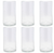 Tag True Living Classic Clear Bubble 18 ounce Glass Water Tumbler Set of 6