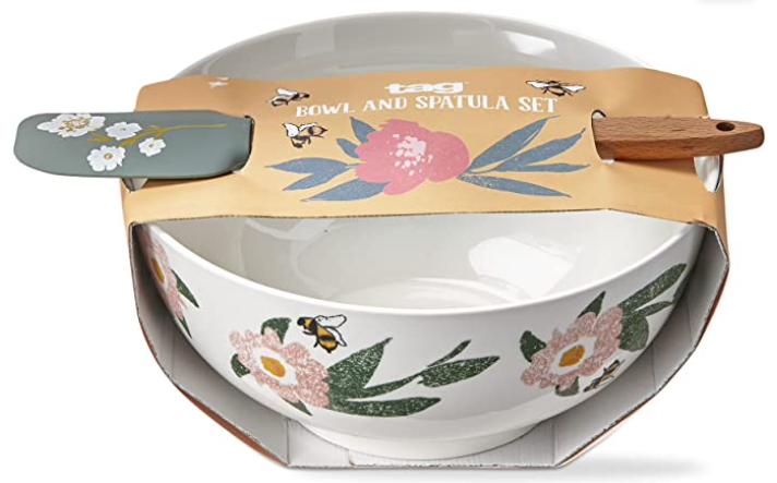 Tag Ltd Bee Blossom Spatula + Bowl Set
