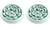 TarHong Slow Chow™ Medallion Feeder, Medium, Aqua, 9.8" x 1.6", 3 Cups, Premium Plastic