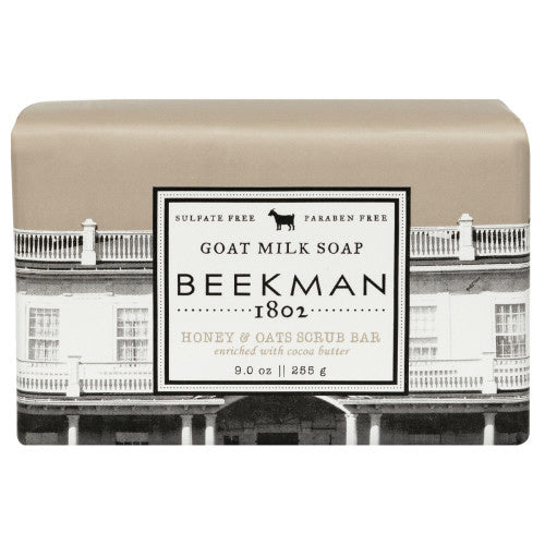 Beekman 1802 Honey &amp; Oats Goat Milk Bar Soap  - 9 Ounces - The Finished Room